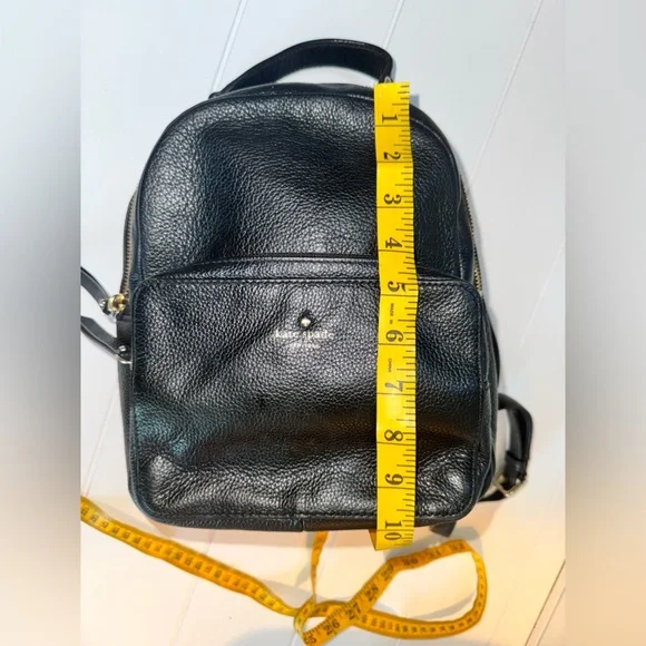 Kate Spade Leila black pebbled leather dome backpack - www  display picture 1